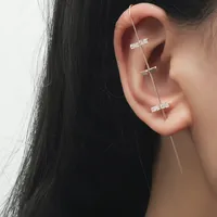 New Simple Inlaid Zircon Earrings sku image 5