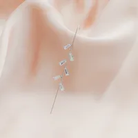 New Simple Inlaid Zircon Earrings sku image 11