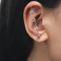 New Simple Inlaid Zircon Earrings sku image 12