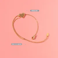 Fashion Heart 304 Stainless Steel 18K Gold Plated No Inlaid Bracelets In Bulk main image 2