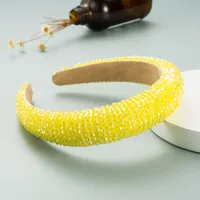 Spring New Sponge Crystal Wide Edge Headband sku image 2