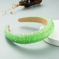 Spring New Sponge Crystal Wide Edge Headband sku image 5