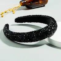 Spring New Sponge Crystal Wide Edge Headband sku image 6
