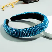 Spring New Sponge Crystal Wide Edge Headband sku image 9