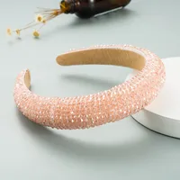 Spring New Sponge Crystal Wide Edge Headband sku image 14