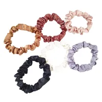 Fashion Gold Velvet Printed Hair Scrunchies Set main image 5