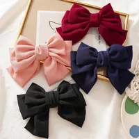 Korean New Fabric Bow Hairpin main image 1