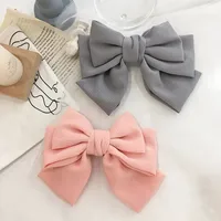 Korean New Fabric Bow Hairpin main image 3