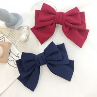 Korean New Fabric Bow Hairpin main image 4