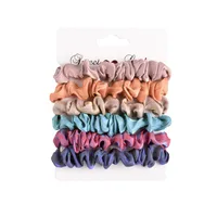Fashion Gold Velvet Printed Hair Scrunchies Set sku image 5