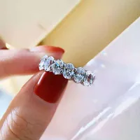 New Simple Oval Open-end Zircon Ring main image 3