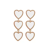 Vintage Alloy Drop Oil Love Long Earrings Nhhn155512 sku image 1