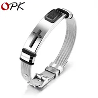 Fashion Geometric Titanium Steel No Inlaid Men'S main image 1