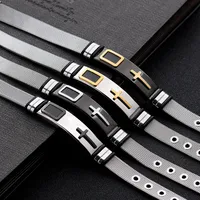 Fashion Geometric Titanium Steel No Inlaid Men'S main image 4