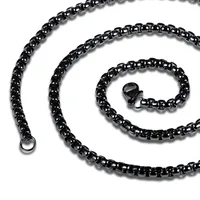 Titanium Steel Stoving Varnish Geometric Necklace main image 2