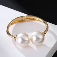 Fashion Alloy Double-layer Pearl Bracelet main image 2