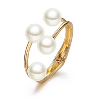 Fashion Alloy Double-layer Pearl Bracelet main image 5