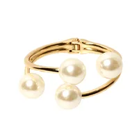 Fashion Alloy Double-layer Pearl Bracelet sku image 1