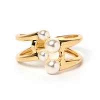 Fashion Alloy Double-layer Pearl Bracelet sku image 3