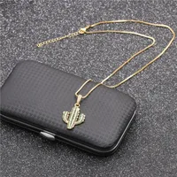 Micro-inlaid Zircon Pendant Necklace main image 4