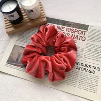Velvet Oversized Pure Color Hair Scrunchies sku image 2