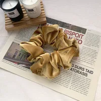 Velvet Oversized Pure Color Hair Scrunchies sku image 3