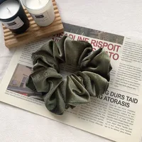 Velvet Oversized Pure Color Hair Scrunchies sku image 8