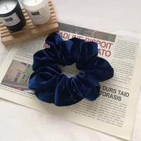 Velvet Oversized Pure Color Hair Scrunchies sku image 7