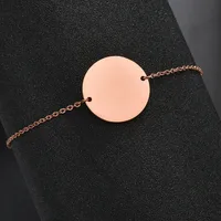 Simple Style Round 201 Stainless Steel Stainless Steel 18K Gold Plated No Inlaid Bracelets In Bulk main image 5
