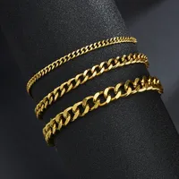 Fashion 667 Stainless Steel Stainless Steel No Inlaid 18K Gold Plated Unisex Bracelets main image 2