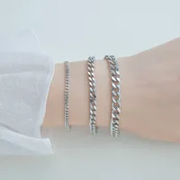 Fashion 667 Stainless Steel Stainless Steel No Inlaid 18K Gold Plated Unisex Bracelets main image 3