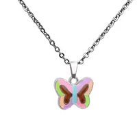 Wholesale Jewelry Simple Style Bow Knot 201 Stainless Steel Zinc Alloy White-Plated K Plating Necklace main image 5
