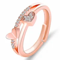New Korean Creative Heart-to-heart Ring main image 1