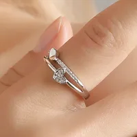 New Korean Creative Heart-to-heart Ring main image 5