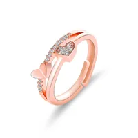 New Korean Creative Heart-to-heart Ring sku image 2