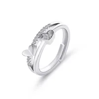 New Korean Creative Heart-to-heart Ring sku image 1