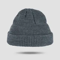 Exclusive For Cross-border Spot Goods Solid Color Knitted Hat Women's Autumn And Winter Warm All-matching Skullcap Korean Style Beanie Hat Woolen Cap Men's Fashion sku image 5