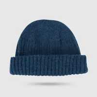 Korean Melon Hat Warm Pure Color Knitted Wool Hat Outdoor Hat Hip Hop Tide sku image 2