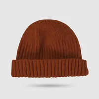 Korean Melon Hat Warm Pure Color Knitted Wool Hat Outdoor Hat Hip Hop Tide sku image 6