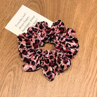 Autumn And Winter Retro Leopard Print Polka Dot Hair Ring Simple Head Rope Rubber Band Headdress Wholesale sku image 1