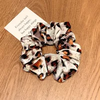Autumn And Winter Retro Leopard Print Polka Dot Hair Ring Simple Head Rope Rubber Band Headdress Wholesale main image 4