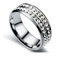 Wholesale Jewelry Lady U Shape Stainless Steel Artificial Gemstones 18K Gold Plated main image 2