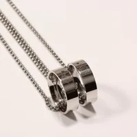 Wholesale Jewelry Lady Circle 201 Stainless Steel Gold Plated Polishing Necklace main image 3