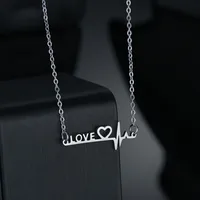 Wholesale Jewelry Letter 201 Stainless Steel Gold Plated Necklace main image 3