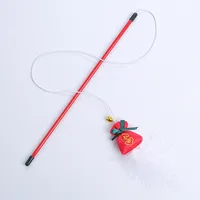 Pet Supplies Cat Toys New Year's Prosperous Series Funny Cat Stick Wholesale sku image 2