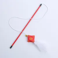 Pet Supplies Cat Toys New Year's Prosperous Series Funny Cat Stick Wholesale sku image 1