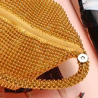 Black Gold Silver Solid Color Sequins Evening Bags main image 3