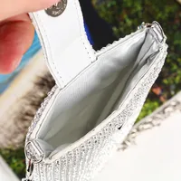 Black Gold Silver Solid Color Evening Bags main image 3