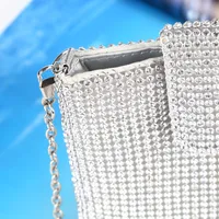 Black Gold Silver Solid Color Evening Bags main image 4