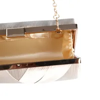 Black Silver Gold Solid Color Evening Bags main image 2
